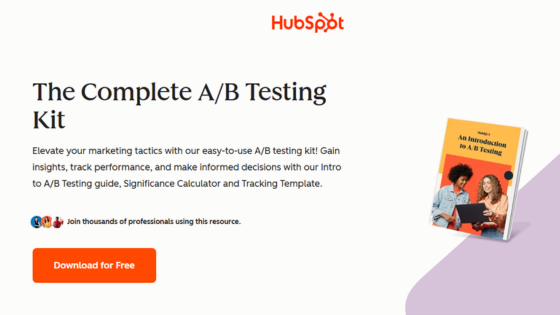 HubSpot「The Complete A/B Testing Kit」