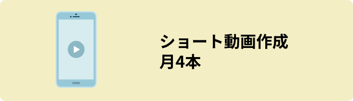 ショート動画作成月4本