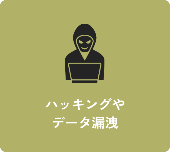 ハッキングやデータ漏洩