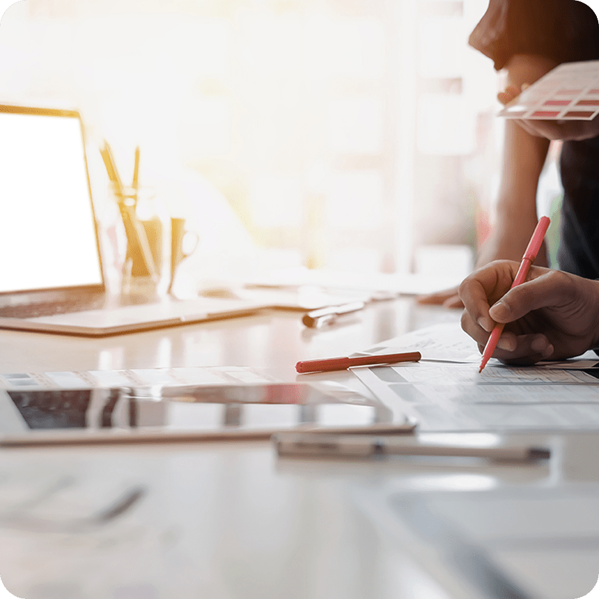 メモをしている様子