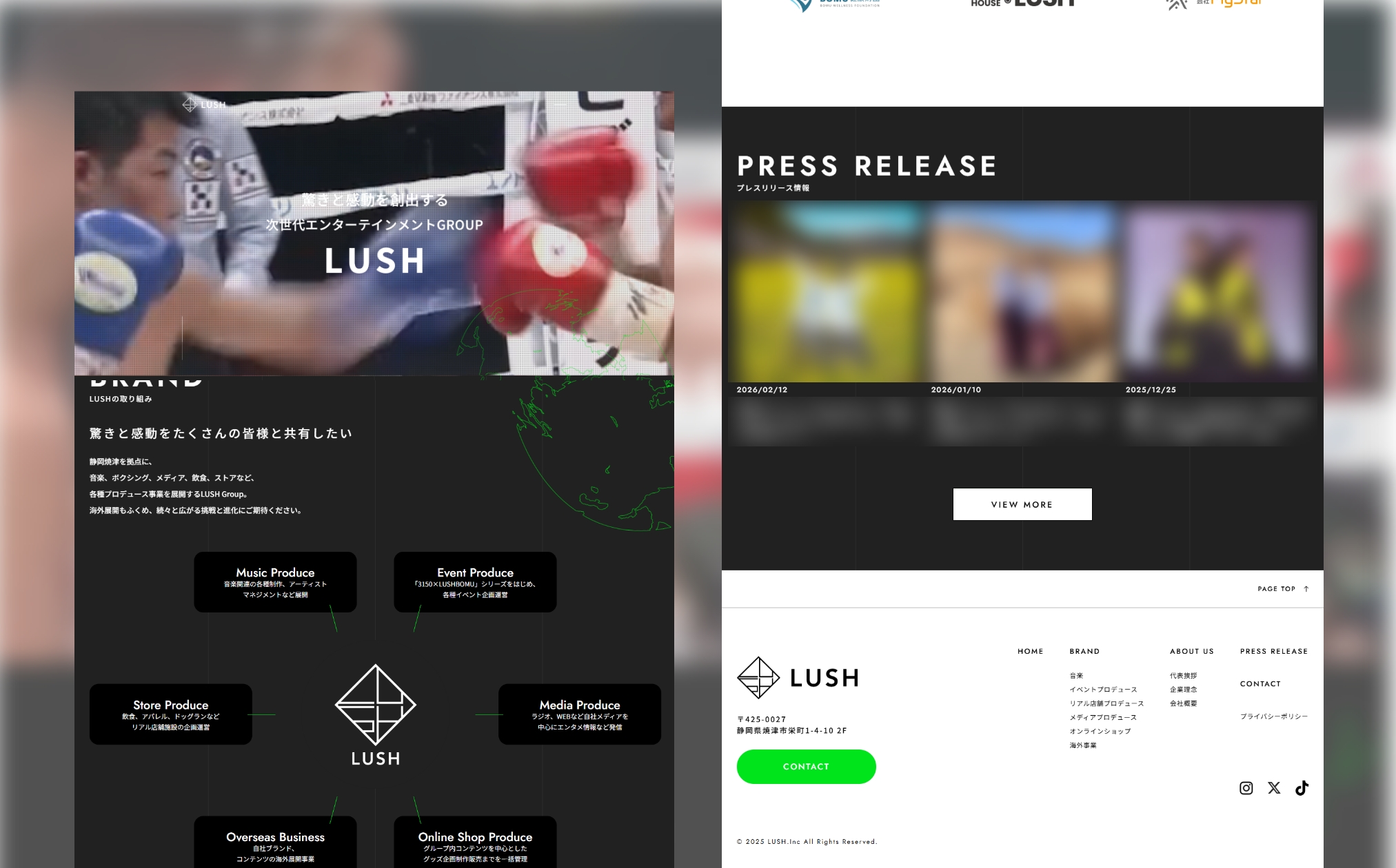 LUSH Group PCデザイン